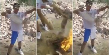 Jóvenes queman a lechuza en Durango